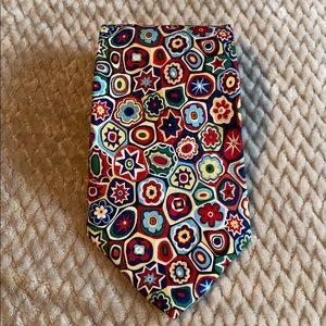 Colorful men’s silk tie